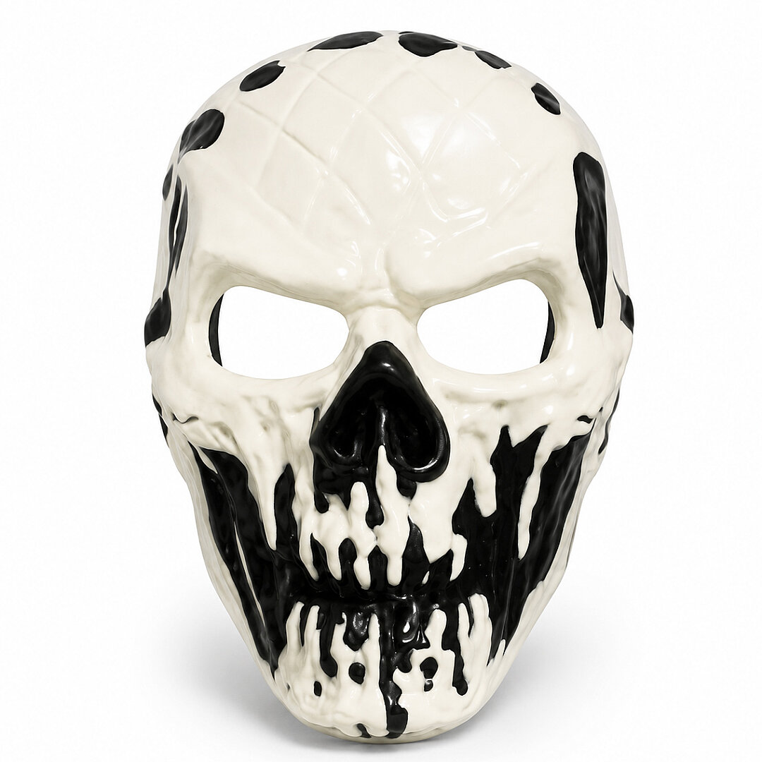 Beysüs Cadılar Bayramı Halloween Dark Fang Maske Siyah Beyaz - 2