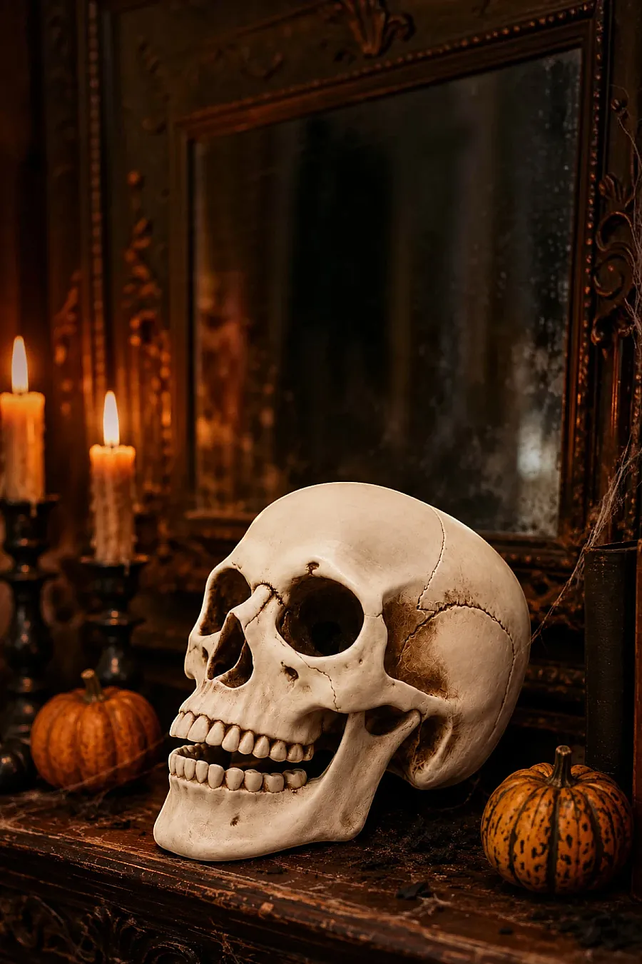 Cadılar Bayramı Halloween Dekoratif Kurukafa - 3