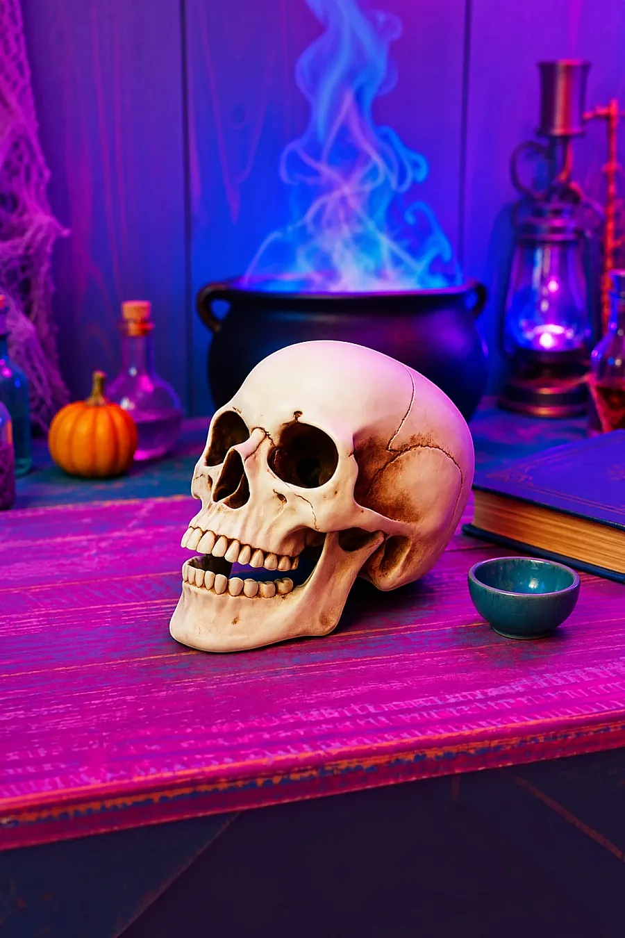 Cadılar Bayramı Halloween Dekoratif Kurukafa - 1