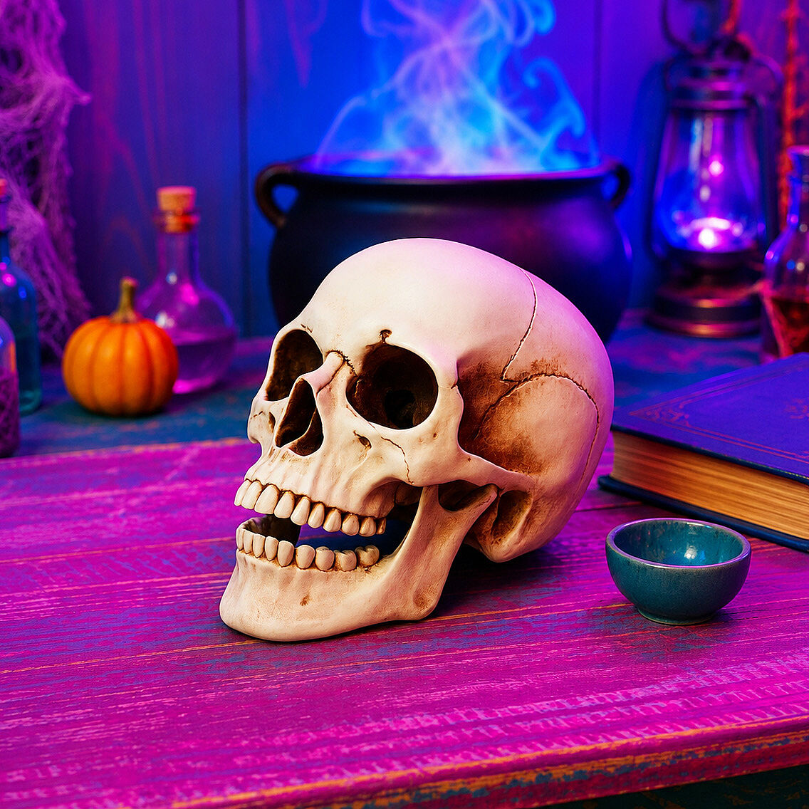 Beysüs Cadılar Bayramı Halloween Dekoratif Kurukafa - 1
