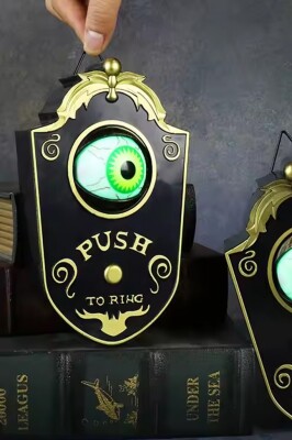 Beysüs Cadılar Bayramı Halloween Ding-Dong Kapı Zili Siyah - 5