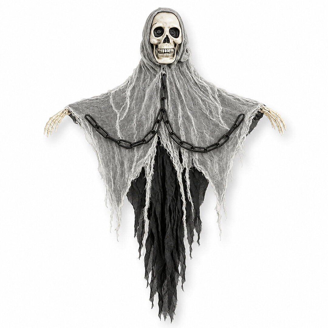 Beysüs Cadılar Bayramı Halloween Işıklı Sesli İskelet Tavan Süsü - 2
