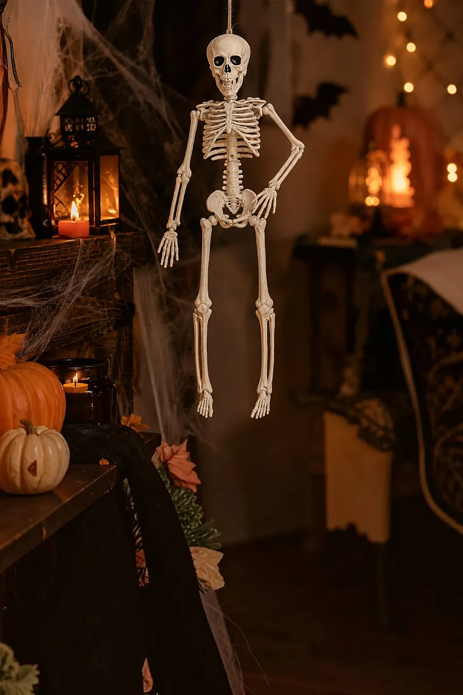 Cadılar Bayramı Halloween İskelet Şekil Alabilen 40 cm - 4