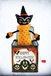 Beysüs Cadılar Bayramı Halloween Jack-in-the-Box Sihirli Kedi Kurmalı Kutu - 1