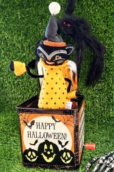 Beysüs Cadılar Bayramı Halloween Jack-in-the-Box Sihirli Kedi Kurmalı Kutu - 7