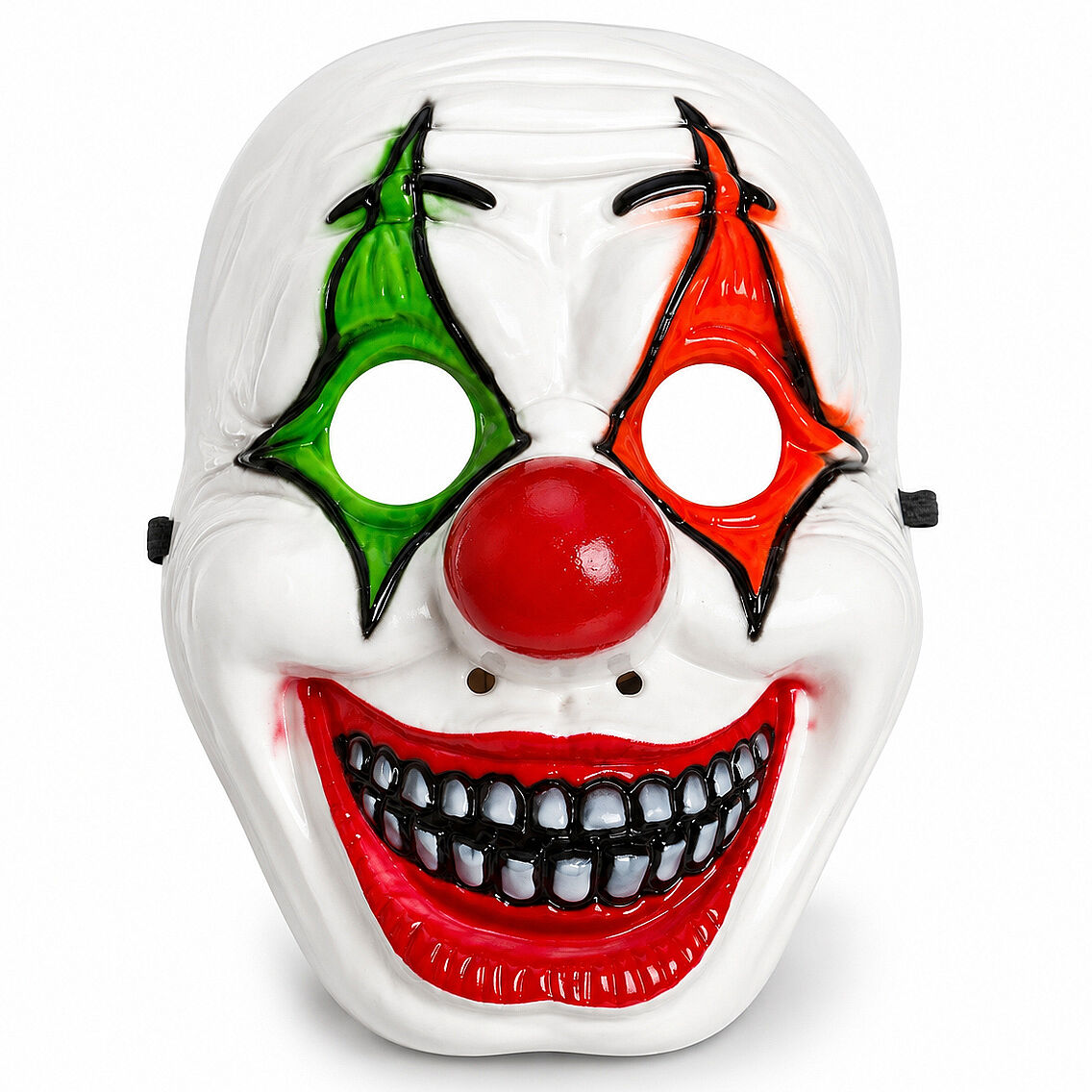 Beysüs Cadılar Bayramı Halloween Maske Palyaço Kırmızı Yeşil - 2