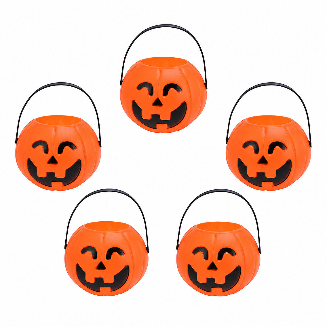Beysüs Cadılar Bayramı Halloween Mini Balkabağı Kova 6'lı Set - 2