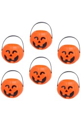 Beysüs Cadılar Bayramı Halloween Mini Balkabağı Kova 6'lı Set - 3