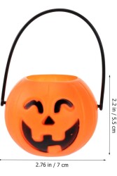 Beysüs Cadılar Bayramı Halloween Mini Balkabağı Kova 6'lı Set - 6