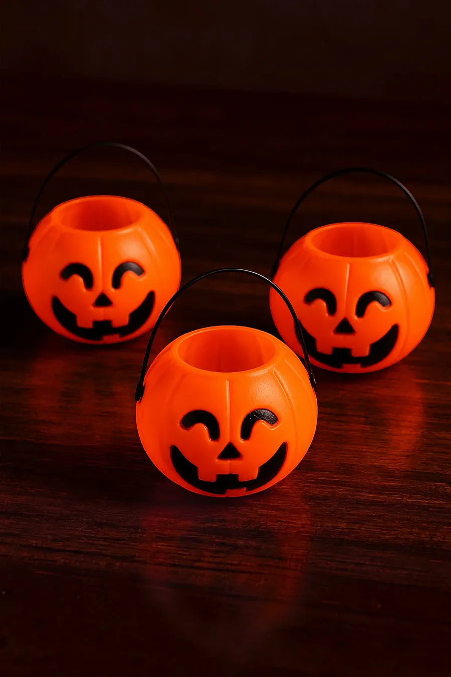 Cadılar Bayramı Halloween Mini Balkabağı Kova 6'lı Set - 1