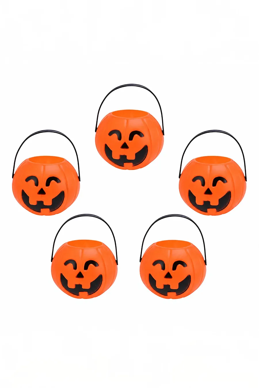 Cadılar Bayramı Halloween Mini Balkabağı Kova 6'lı Set - 4