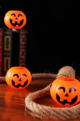 Cadılar Bayramı Halloween Mini Balkabağı Kova 6'lı Set - 8