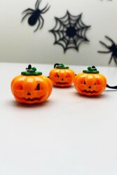 Beysüs Cadılar Bayramı Halloween Pilli Balkabağı Kolye 3 lü - 5