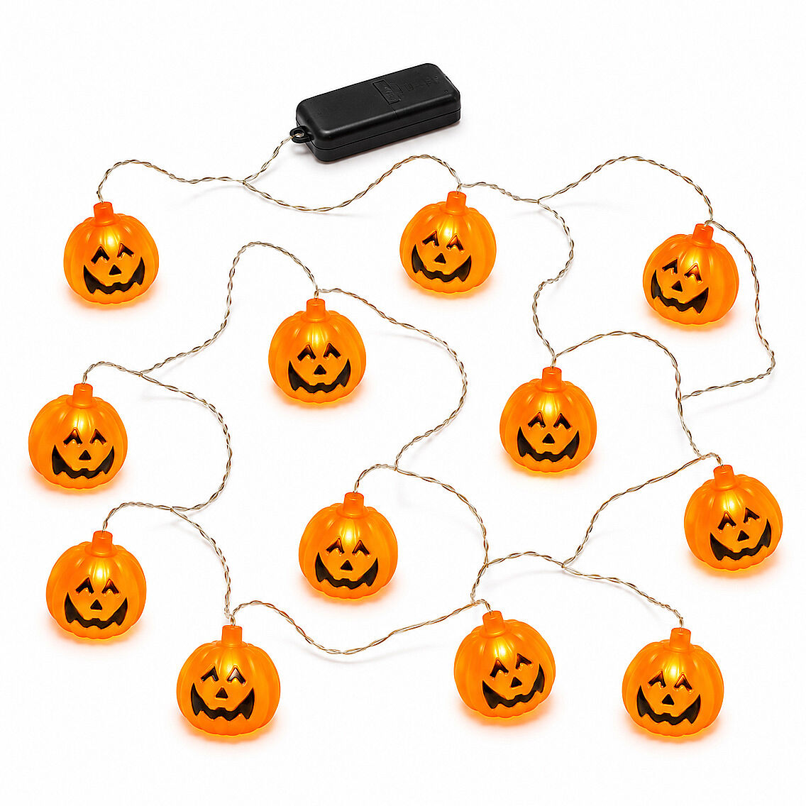 Beysüs Cadılar Bayramı Halloween Pilli Balkabağı Led 12 li - 3