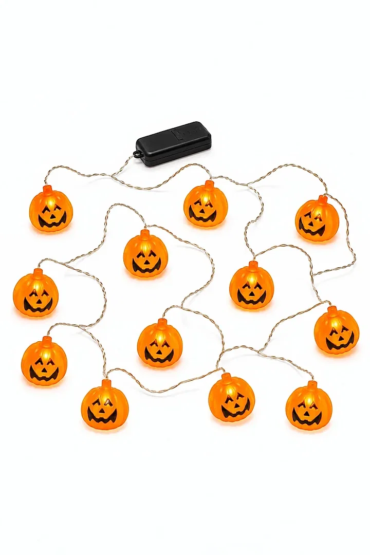 Cadılar Bayramı Halloween Pilli Balkabağı Led 12 li - 7