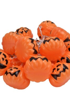 Beysüs Cadılar Bayramı Halloween Pilli Balkabağı Led 12 li - 7