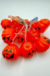 Beysüs Cadılar Bayramı Halloween Pilli Balkabağı Led 12 li - 8