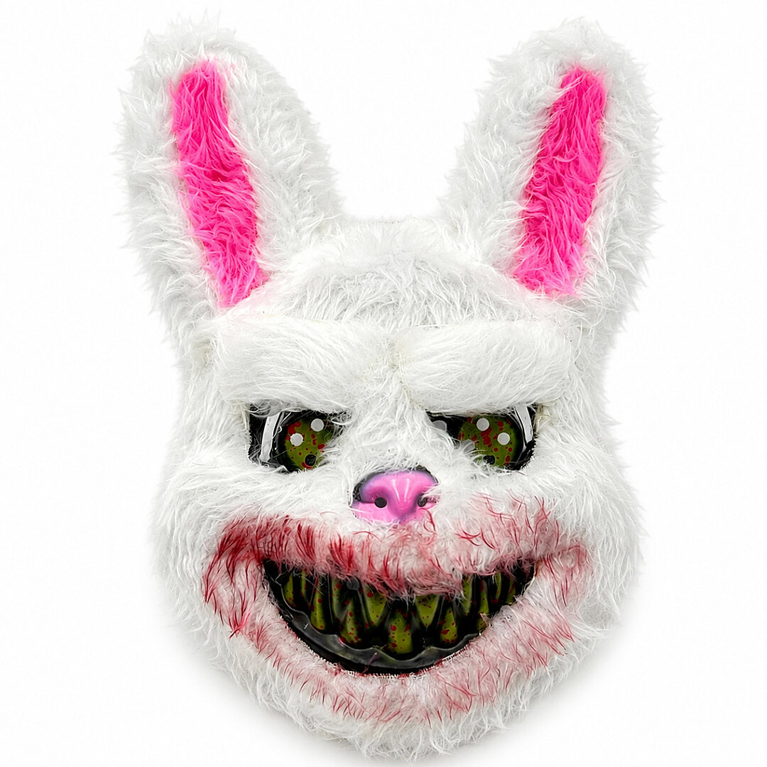 Beysüs Cadılar Bayramı Halloween Tüylü Tavşan Maskesi - 1