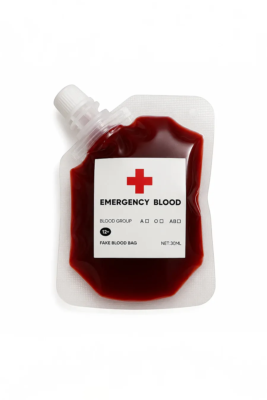 Cadılar Bayramı Halloween Yapay Kan Acil Kan Torbası 30 ml - 2