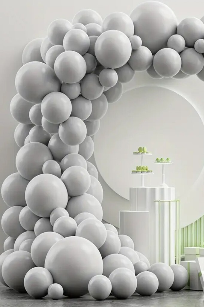 Beysüs Duman Gri Balon 20 adet 12inç - 4