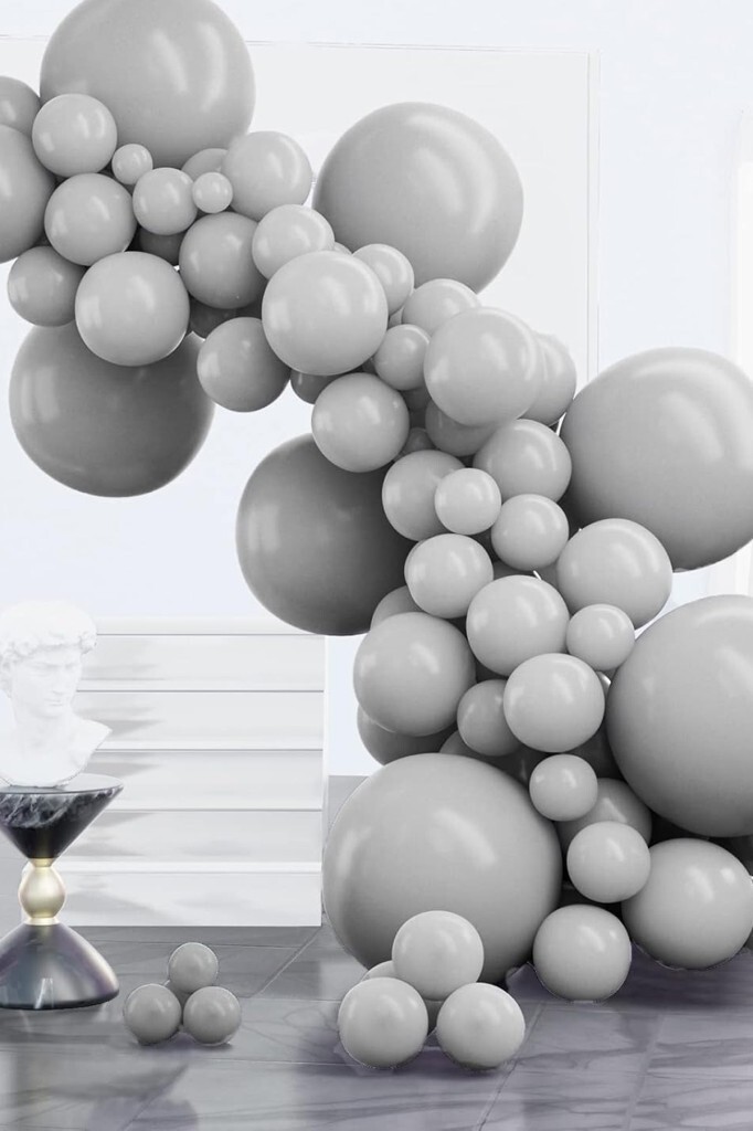 Beysüs Duman Gri Balon 20 adet 12inç - 5