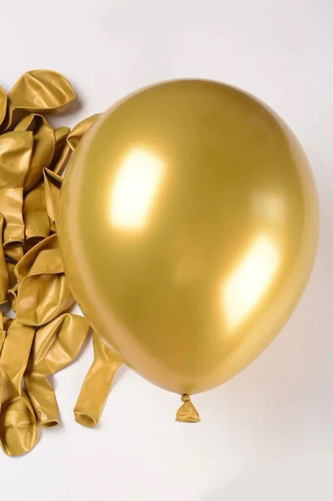 Beysüs Gold Krom Balon 7 Adet 12inç - 3