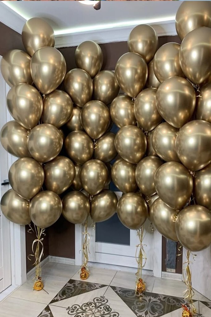 Beysüs Gold Krom Balon 7 Adet 12inç - 5