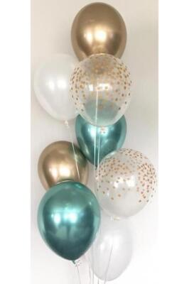 Beysüs Gold Yeşil Şeffaf Balon Seti - 1