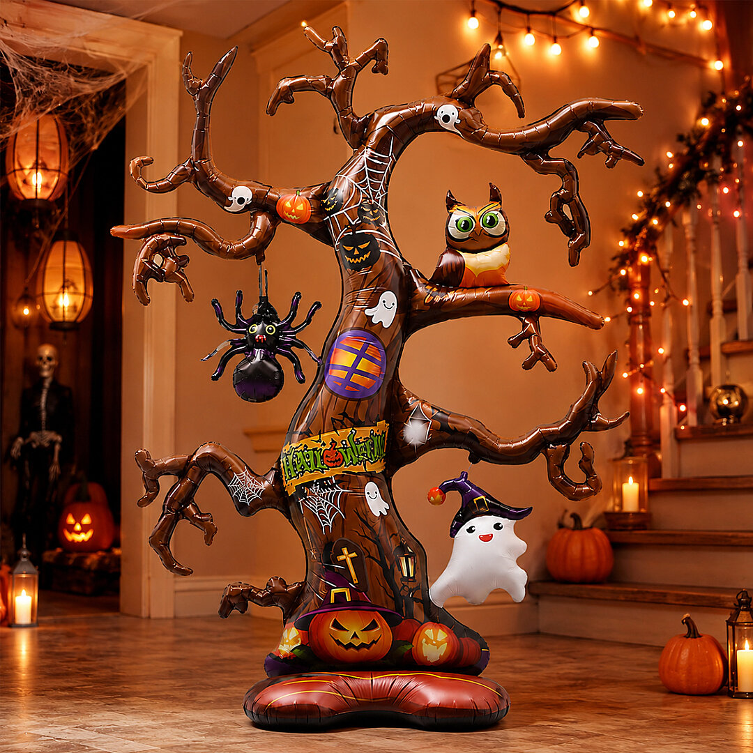 Beysüs Halloween Cadılar Bayramı Ayaklı Folyo Balon Ağaç - 2