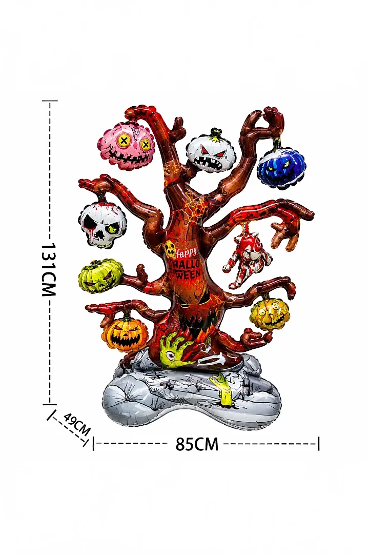 Halloween Cadılar Bayramı Ayaklı Folyo Balon Ağaç - 2