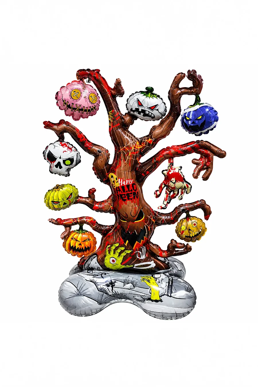 Halloween Cadılar Bayramı Ayaklı Folyo Balon Ağaç - 4