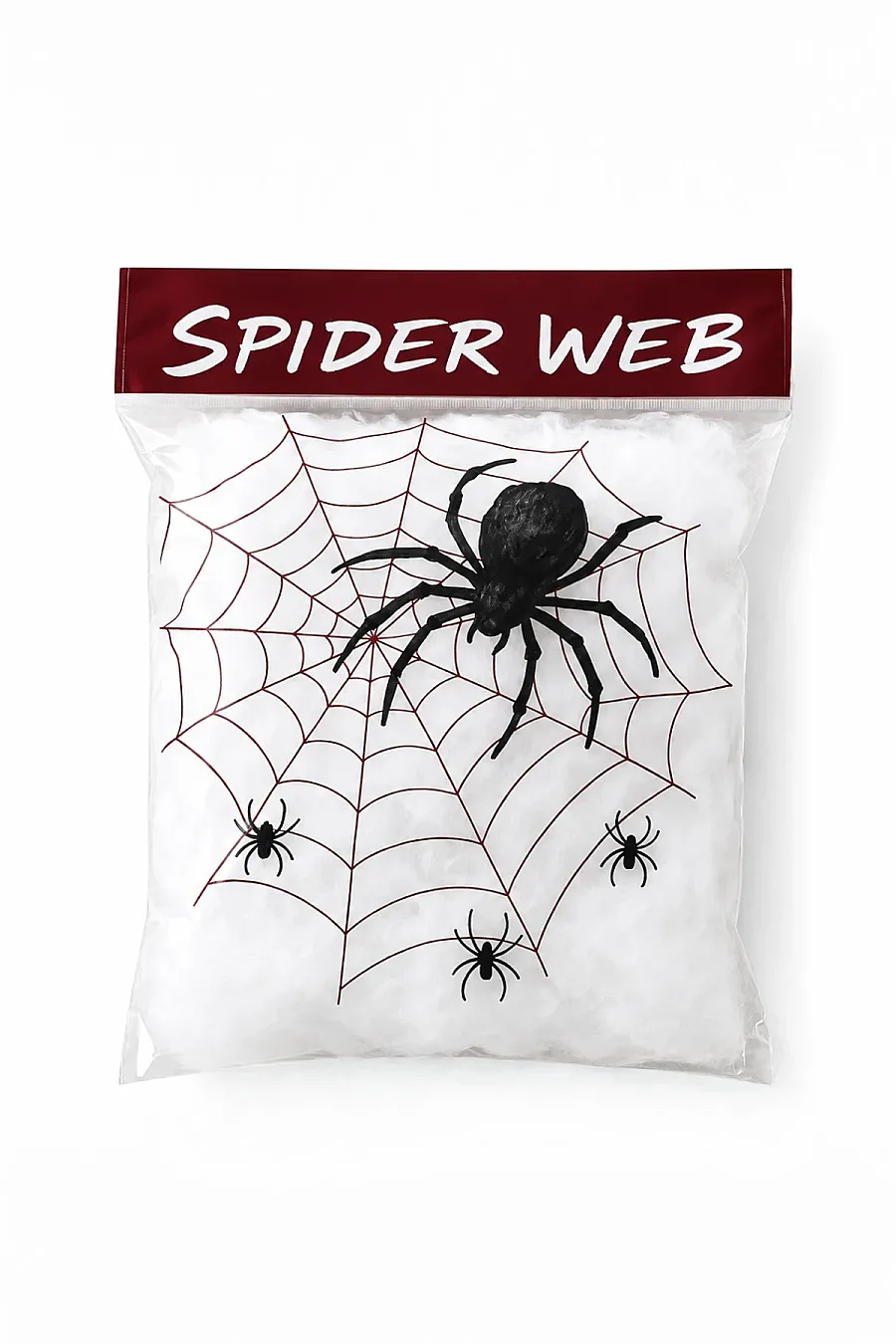 Halloween Cadılar Bayramı Beyaz Renk Örümcek Ağı Seti - 5