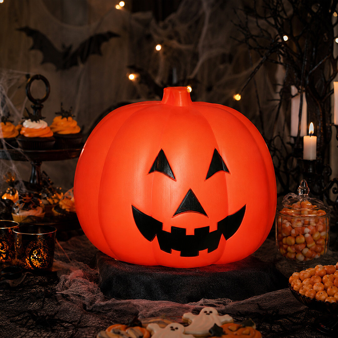 Beysüs Halloween Cadılar Bayramı Dev Balkabağı 45 cm Işıklı Sensörlü - 5