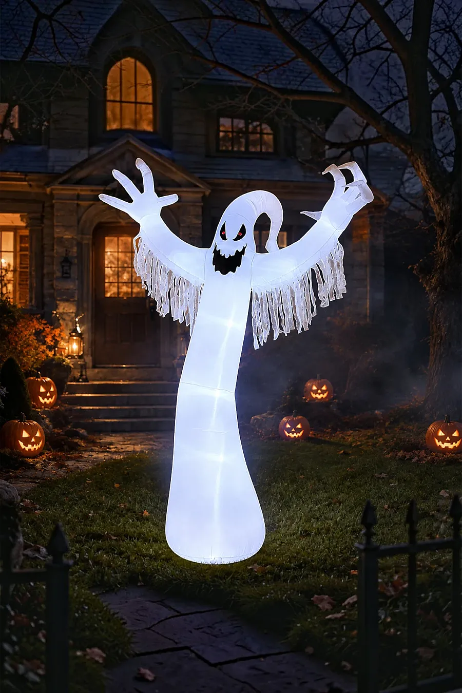 Halloween Cadılar Bayramı Işıklı Şişme Hayalet - 1
