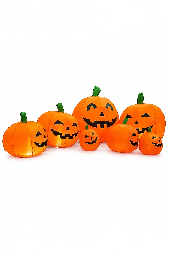 Halloween Cadılar Bayramı Işıklı Şişme Kabak Ailesi - 2
