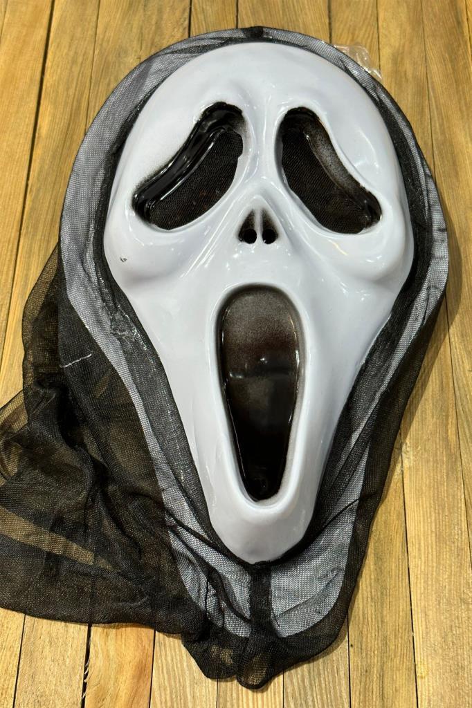 Beysüs Halloween Cadılar Bayramı Maske Çığlık Beyaz - 3