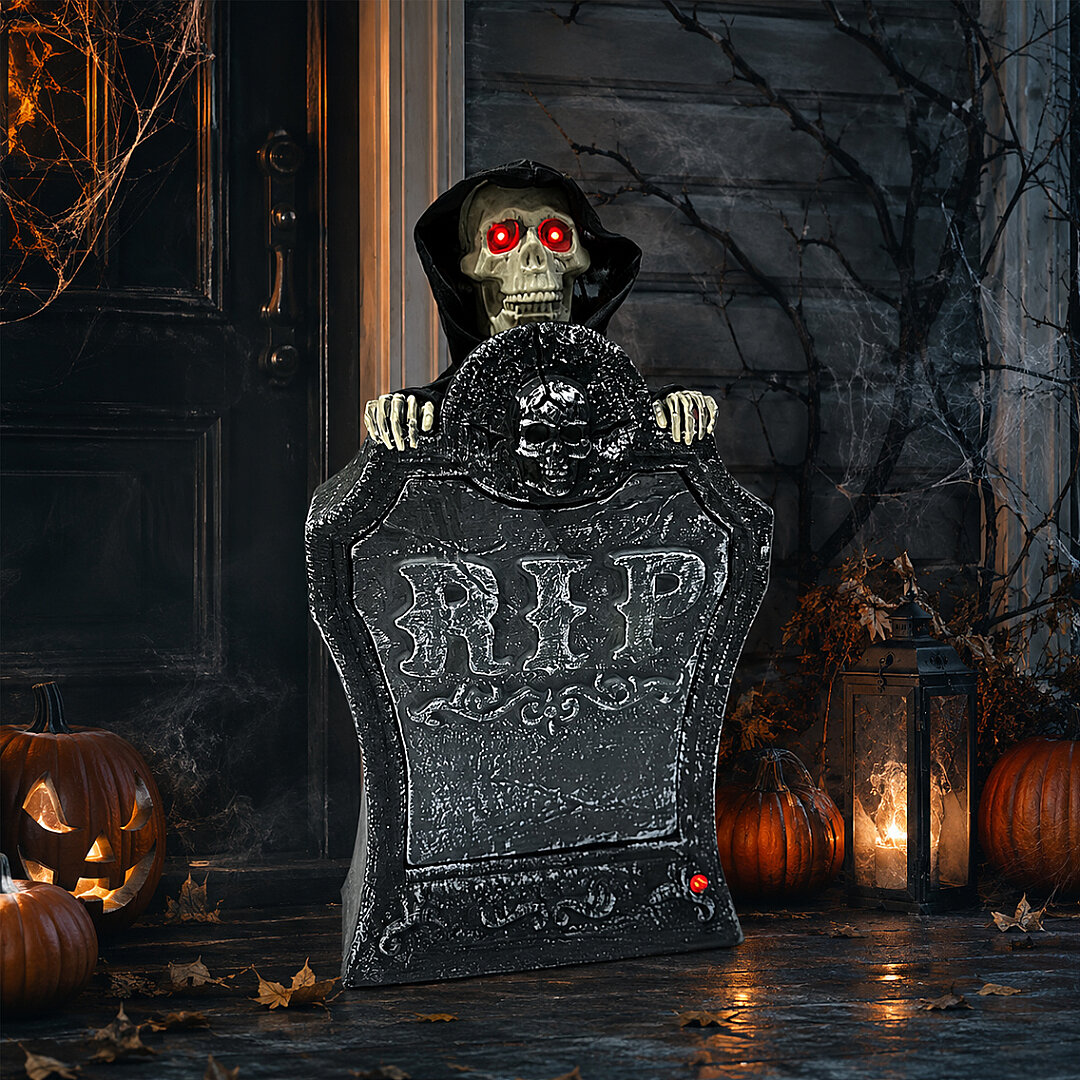 Beysüs Halloween Cadılar Bayramı Mezar Taşı Hareket Sensörlü Işıklı - 3
