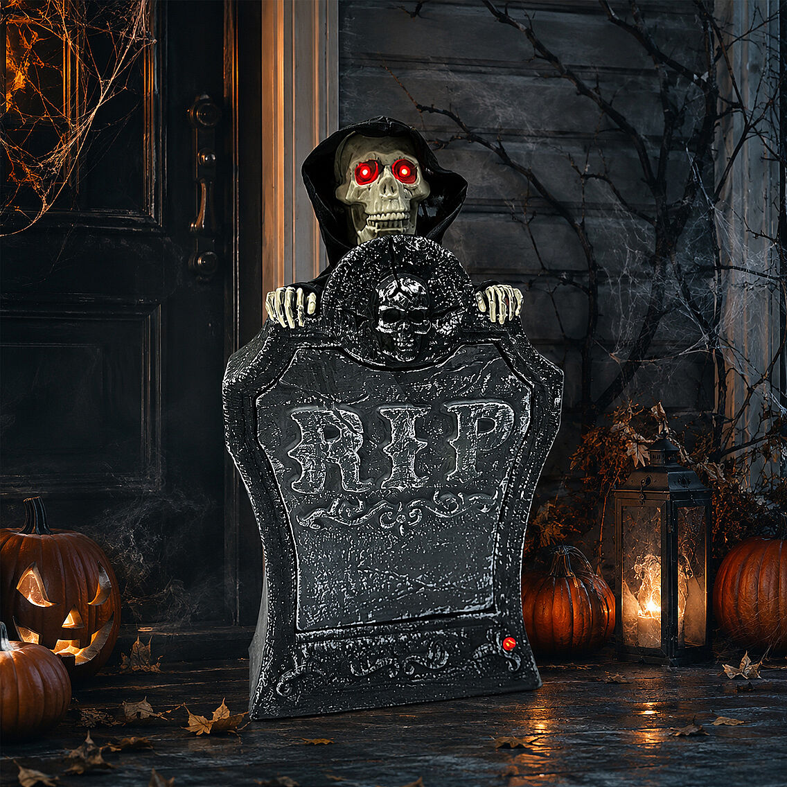 Beysüs Halloween Cadılar Bayramı Mezar Taşı Hareket Sensörlü Işıklı - 3