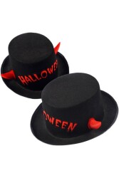 Beysüs Halloween Cadılar Bayramı Şapka Siyah Halloween Yazılı - 7