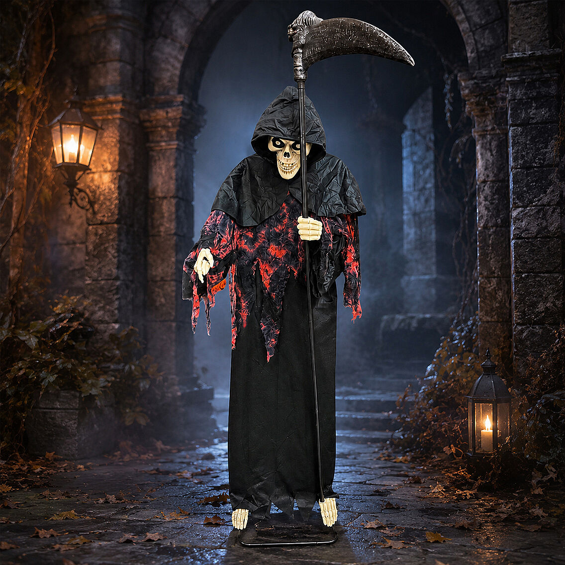 Beysüs Halloween Cadılar Bayramı Ses ve Sensörlü Azrail - 1