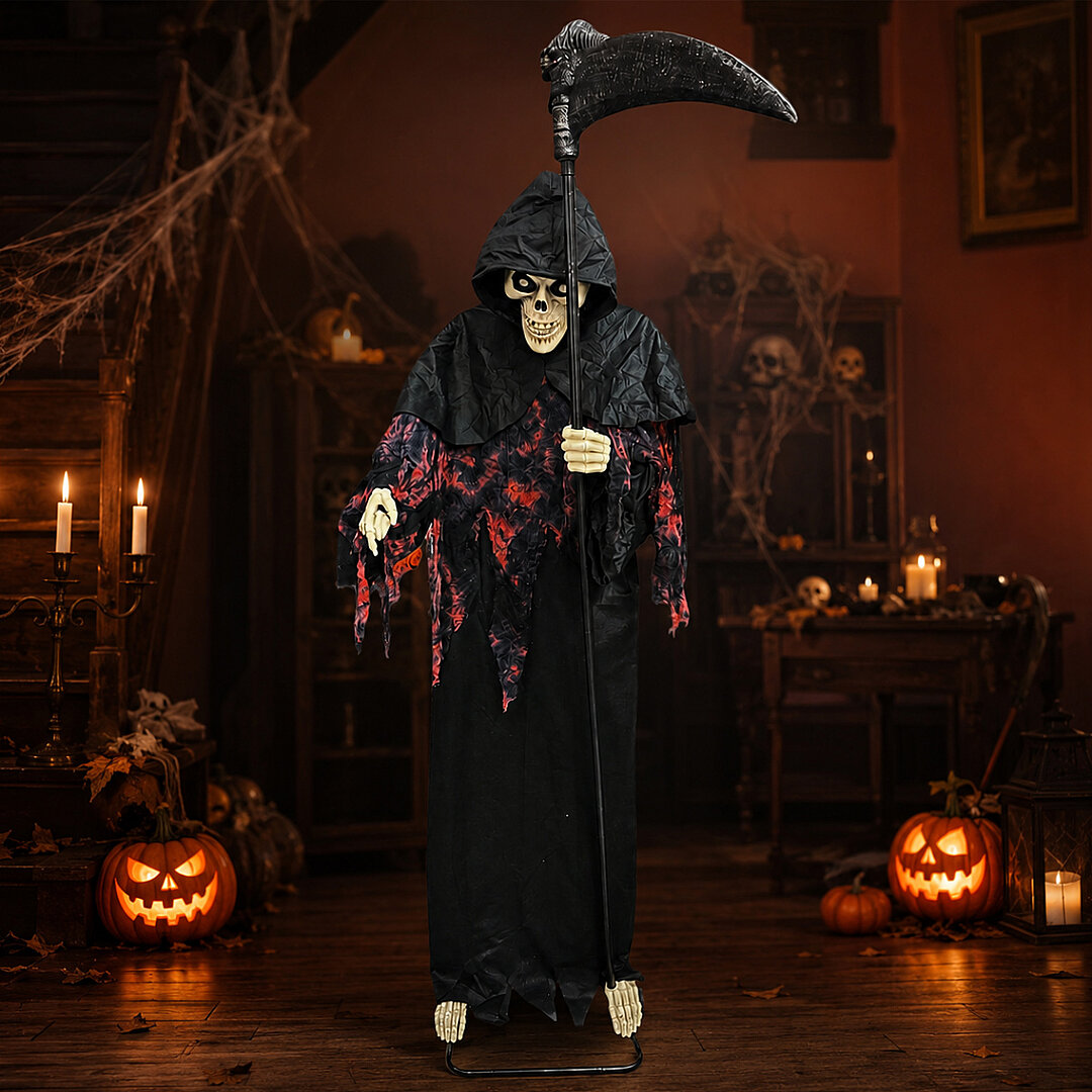 Beysüs Halloween Cadılar Bayramı Ses ve Sensörlü Azrail - 4