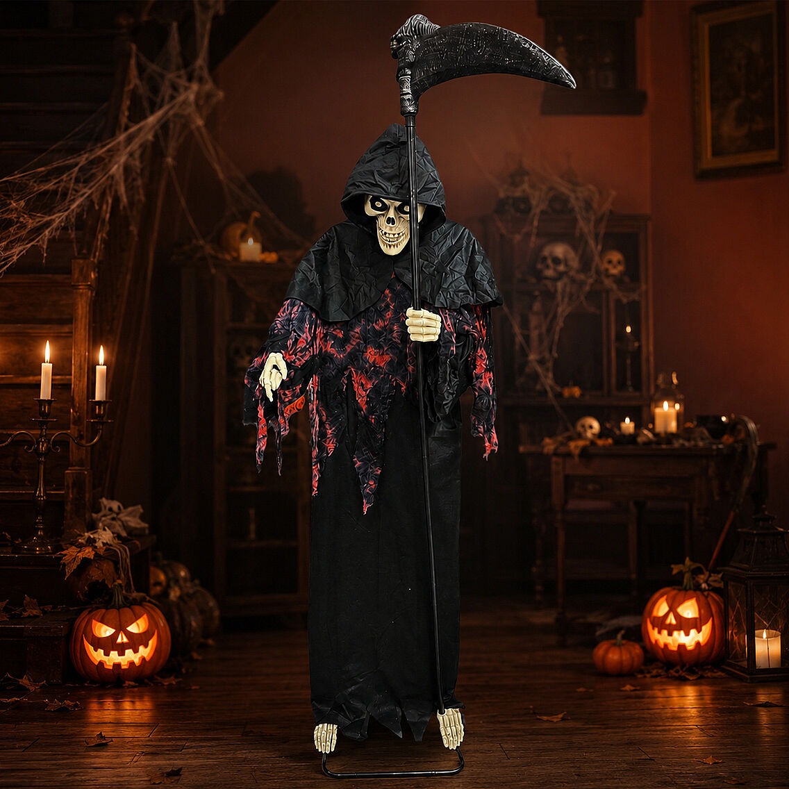 Beysüs Halloween Cadılar Bayramı Ses ve Sensörlü Azrail - 4