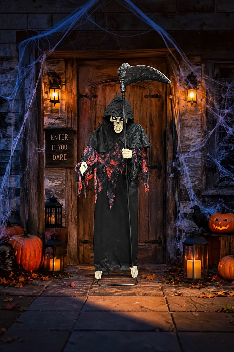 Halloween Cadılar Bayramı Ses ve Sensörlü Azrail - 4