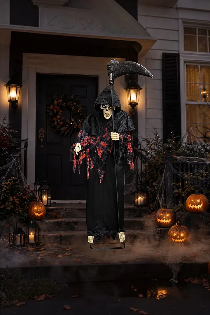 Halloween Cadılar Bayramı Ses ve Sensörlü Azrail - 5