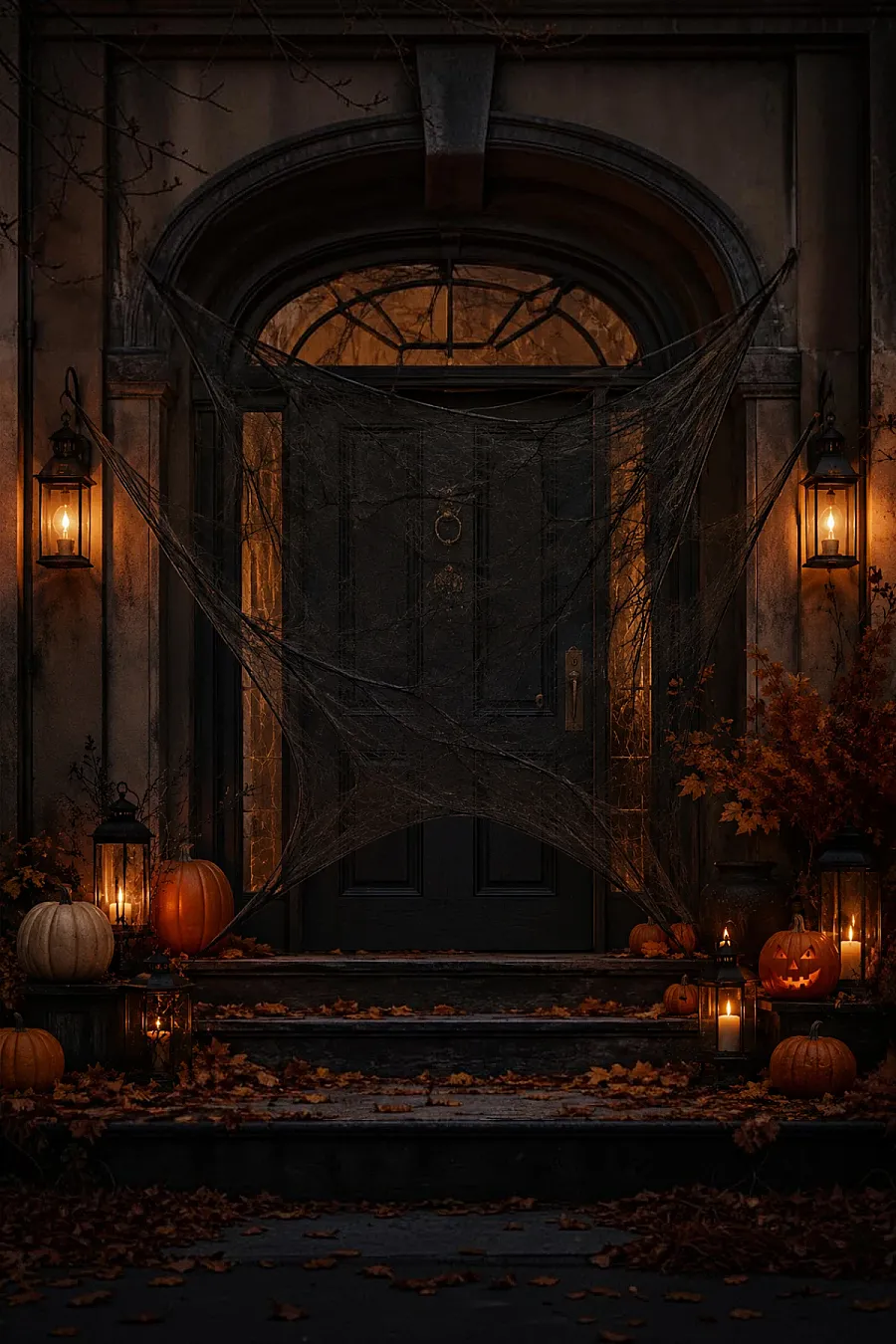 Halloween Cadılar Bayramı Siyah Renk Örümcek Ağı Seti - 3