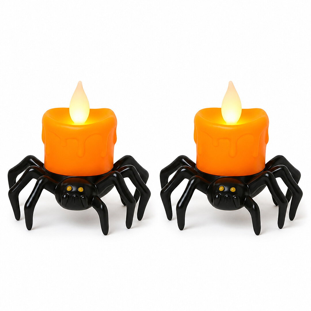 Halloween Işıklı Örümcek 2 li - 3