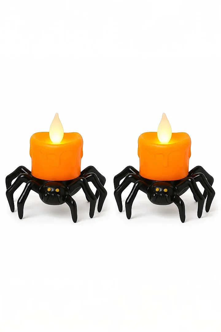 Halloween Işıklı Örümcek 2 li - 1