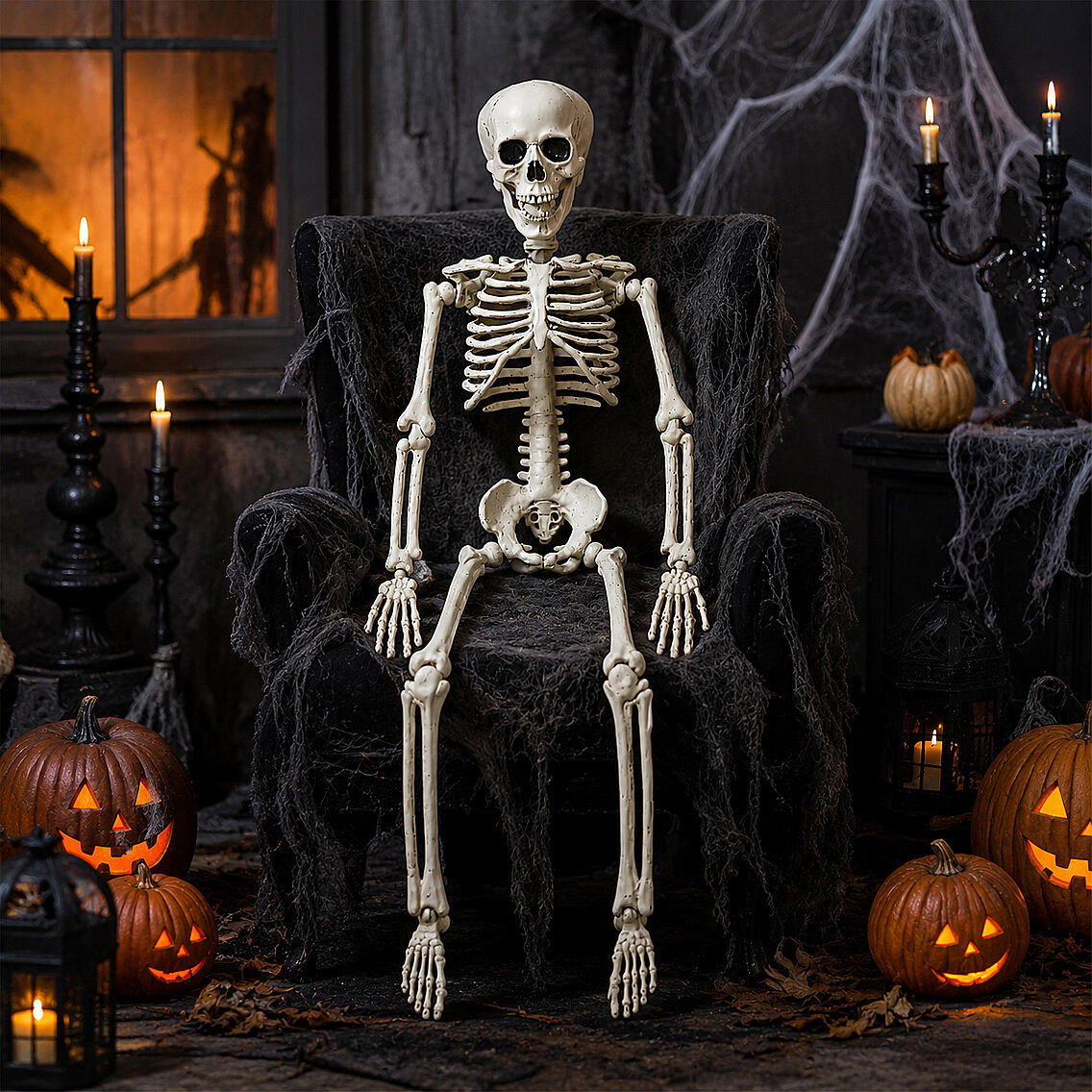 Halloween İskelet Şekil Alabilen 40 cm - 2