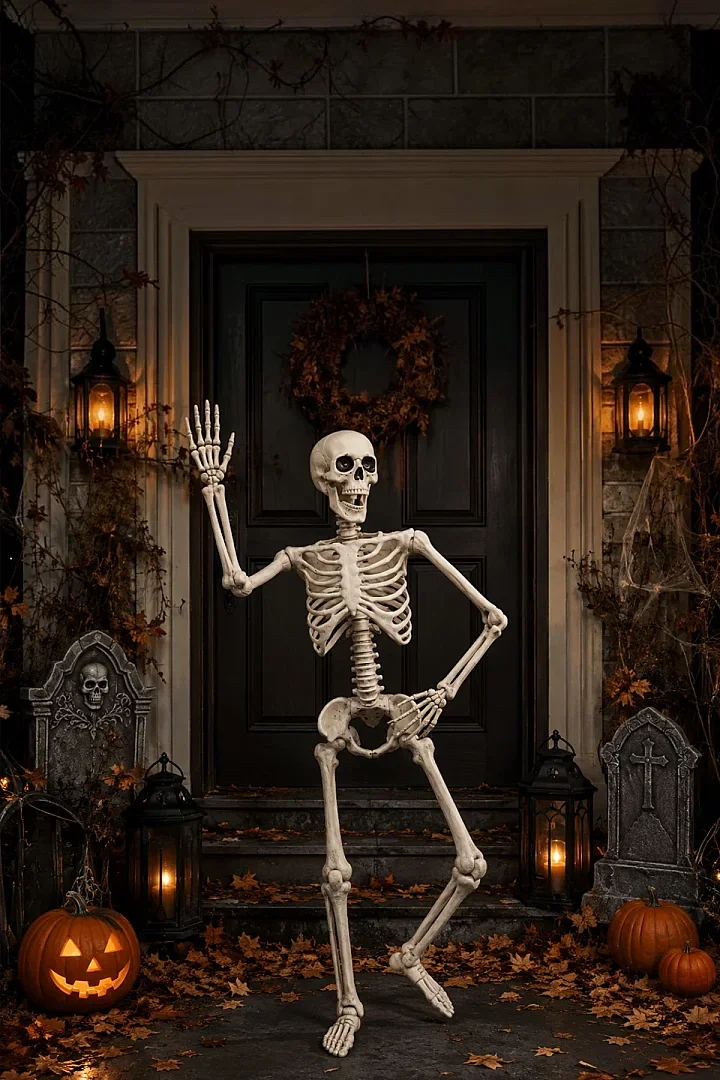 Halloween İskelet Şekil Alabilen 90 cm - 3