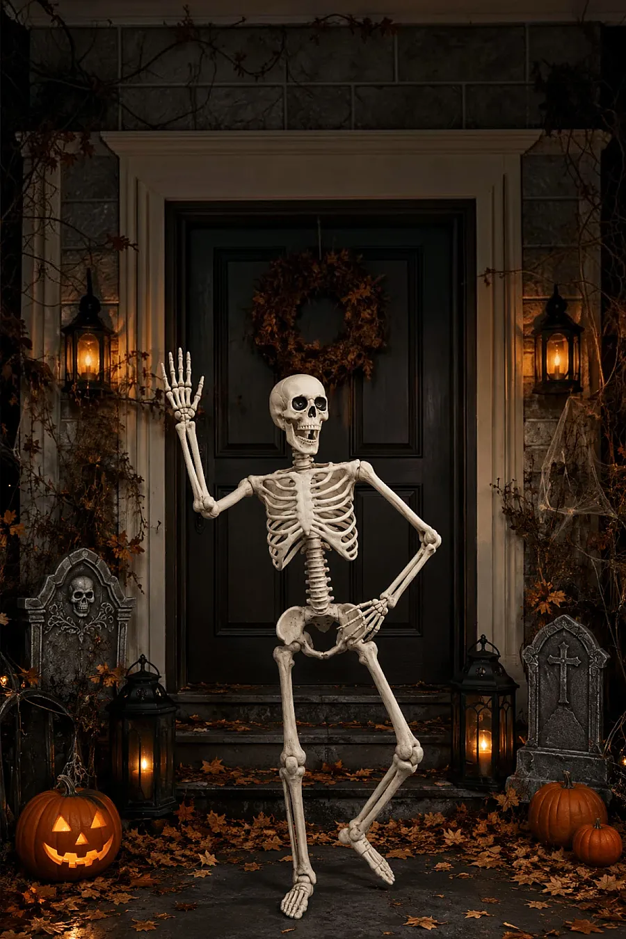 Halloween İskelet Şekil Alabilen 90 cm - 3